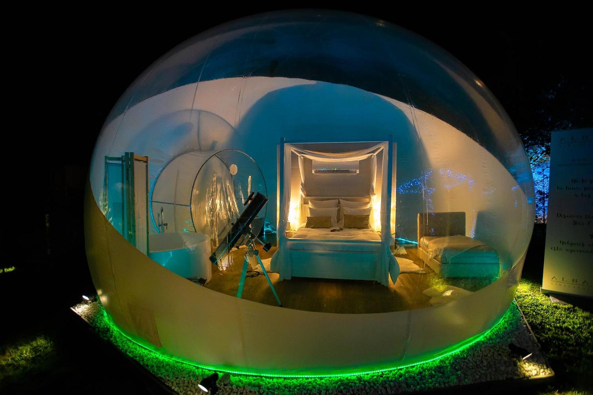 Burbujas Astronomicas Albarari Sanxenxo Hotel Eksteriør billede