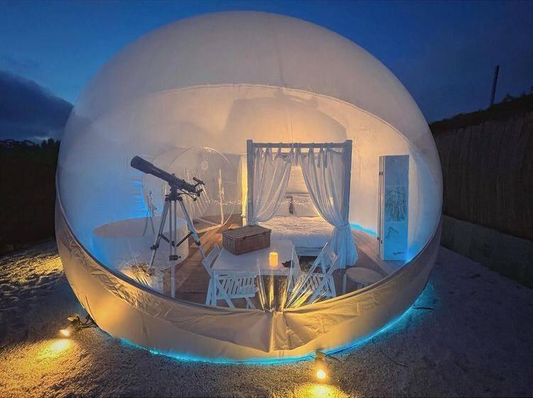 Burbujas Astronomicas Albarari Sanxenxo Hotel Eksteriør billede